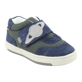 Bartek Babyblaue Ledersportschuhe grau 1