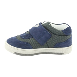 Bartek Babyblaue Ledersportschuhe grau 2
