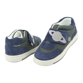 Bartek Babyblaue Ledersportschuhe grau 4