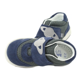 Bartek Babyblaue Ledersportschuhe grau 6