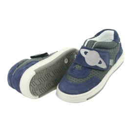 Bartek Babyblaue Ledersportschuhe grau 5