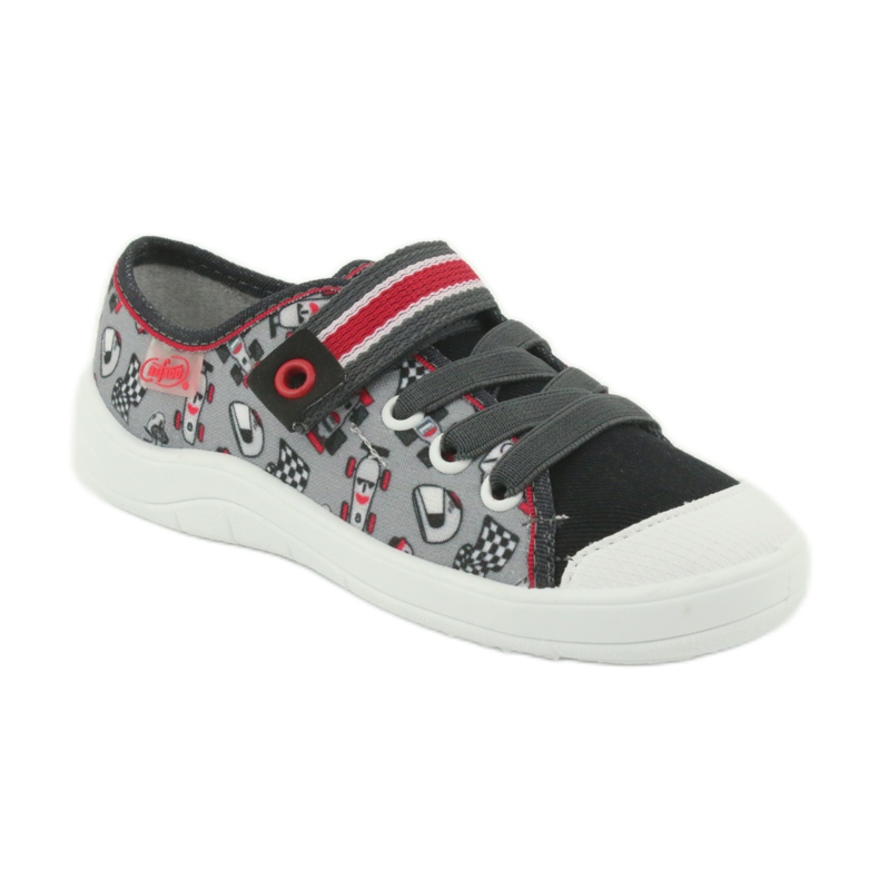 Befado Kinderschuhe 251X083 rot grau 2
