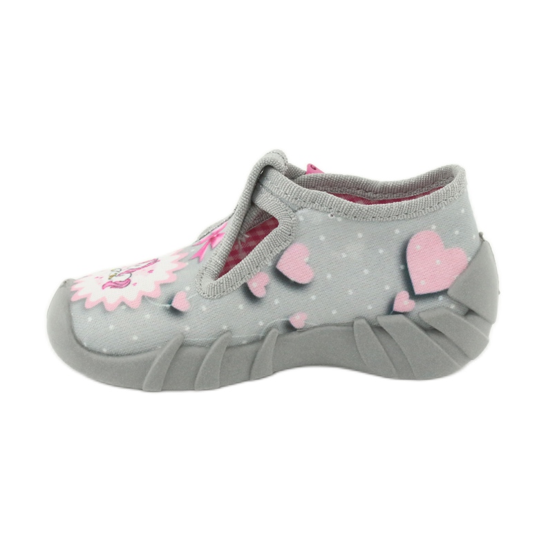 Befado Kinderschuhe 110P359 rosa grau 2