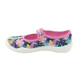 Befado Kinderschuhe 114X395 marineblau blau rosa mehrfarbig 2