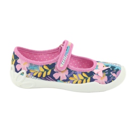 Befado Kinderschuhe 114X395 navy blau blau rosa mehrfarbig 1