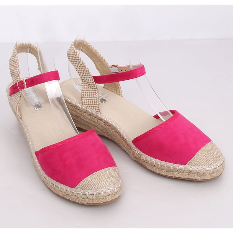 Espadrilles auf Fuchsia Wedges LLI-3M85 Fuchsia rosa 1