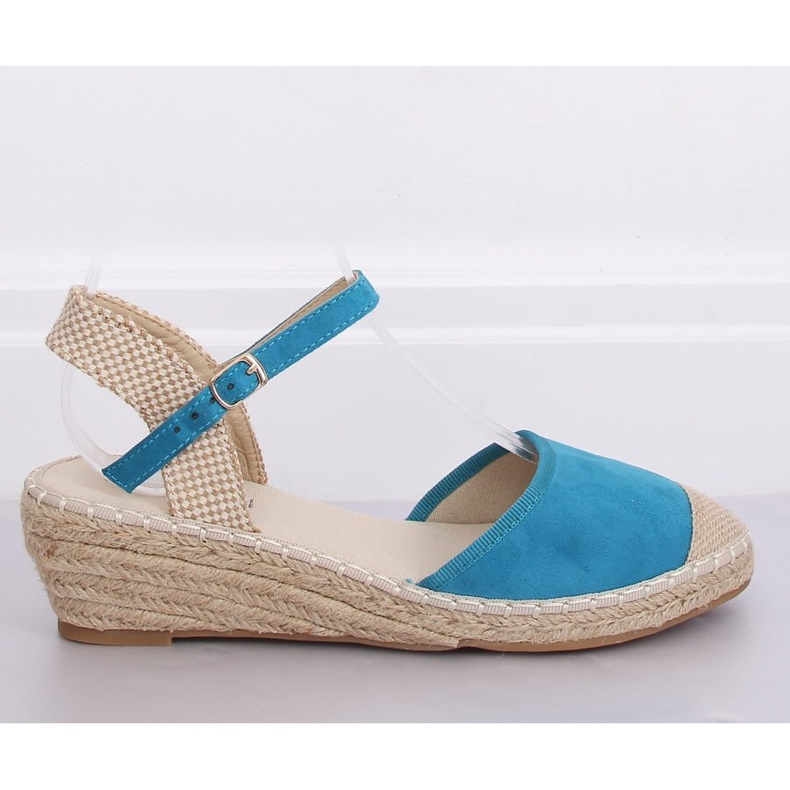 Blaue Espadrilles auf Keilabsatz LLI-3M85 L.BLUE 2