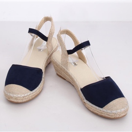 Espadrilles auf Keilabsatz, marineblau LLI-3M85 Blau 1