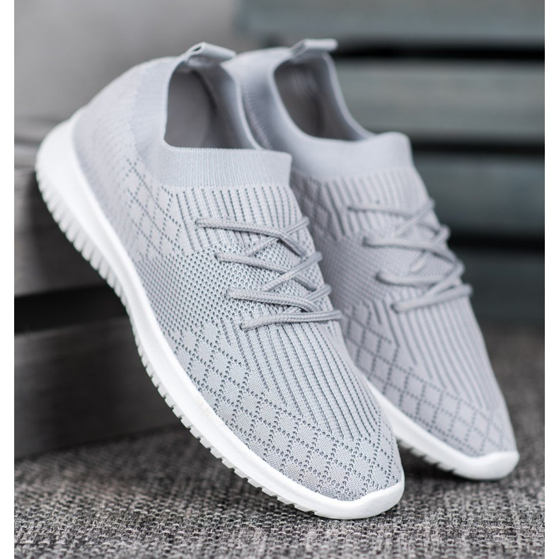 SHELOVET Durchbrochene Sportschuhe grau 1