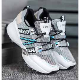 Bona Love Mesh-Sneakers weiß schwarz 1