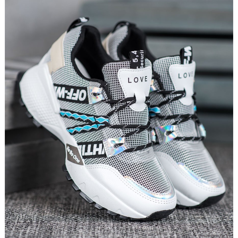 Bona Love Mesh-Sneakers weiß schwarz 1