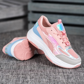 Bona Rosa Sneaker mit Mesh blau grau 2