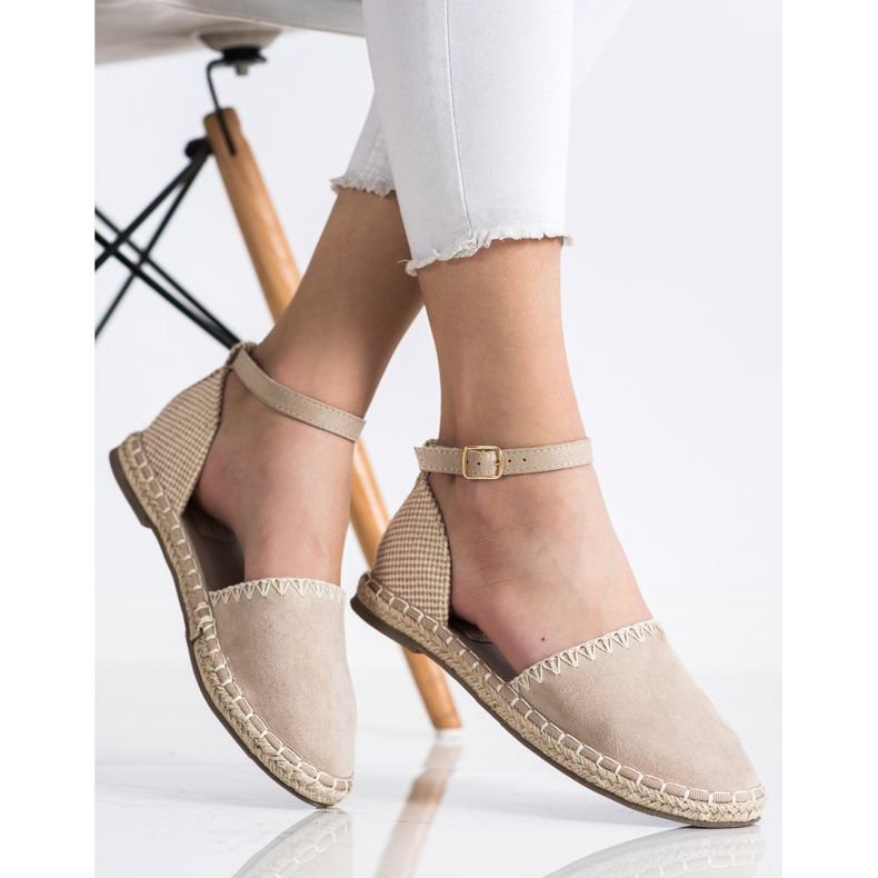 Goodin Beige Espadrilles mit Wildleder 2