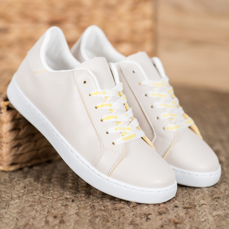 SHELOVET Supersportschuhe braun gelb 1