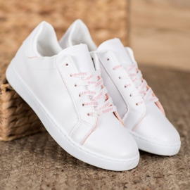 SHELOVET Supersportschuhe weiß rosa 1