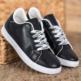 SHELOVET Supersportschuhe weiß schwarz 2