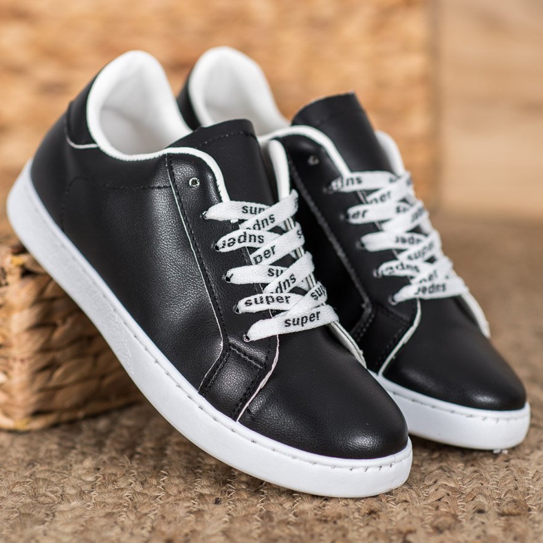 SHELOVET Supersportschuhe weiß schwarz 2