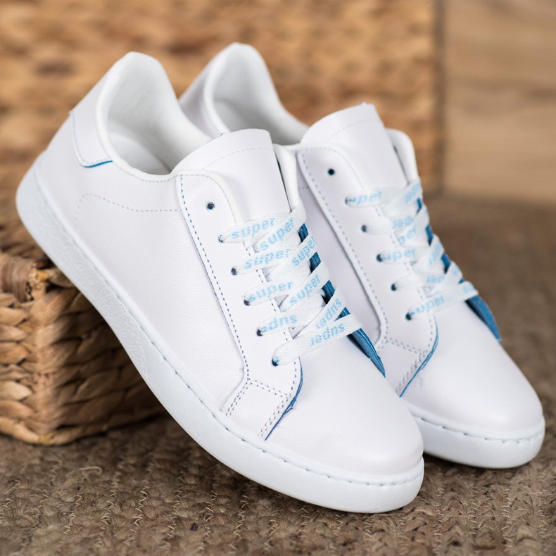 SHELOVET Supersportschuhe weiß blau 1