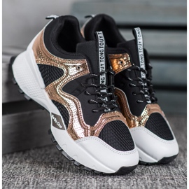 Bona Fashion Sneakers mit Mesh schwarz gelb 1