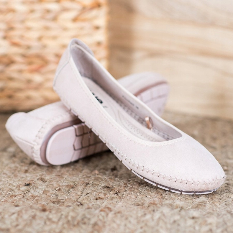 Kylie Klassische Ballerinas beige 1