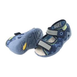 Befado gelbe Kinderschuhe 350P011 marineblau blau grau grün 4