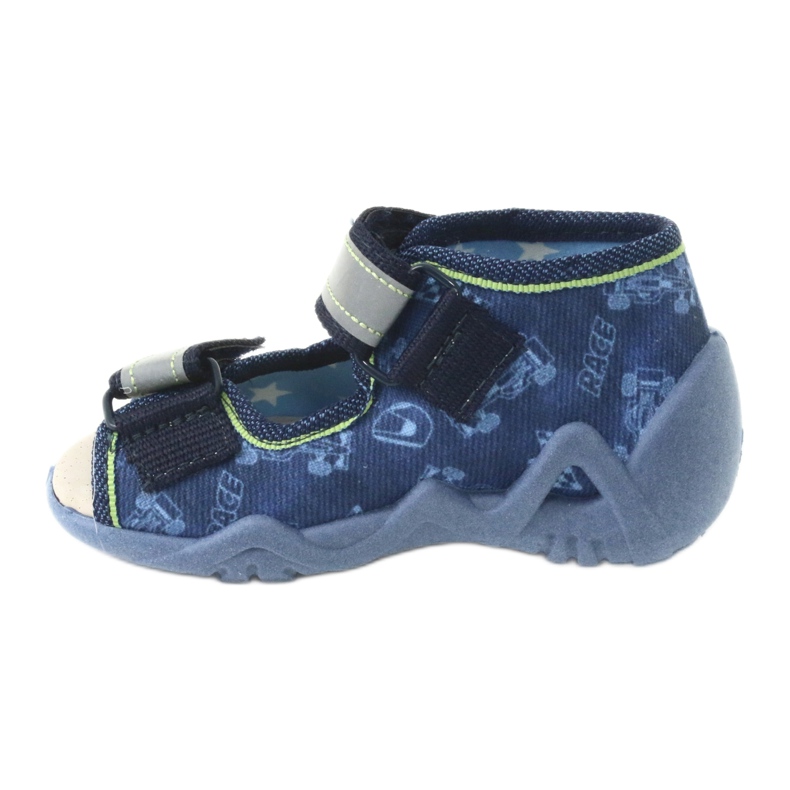 Befado gelbe Kinderschuhe 350P011 marineblau blau grau grün 2