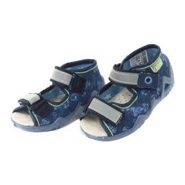 Befado gelbe Kinderschuhe 350P011 marineblau blau grau grün 3