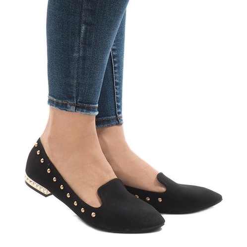 Schwarze ZHC-980 Ballerina-Loafer 2
