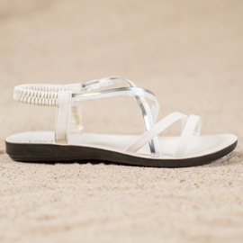 VINCEZA Slip-On Sandalen weiß 2