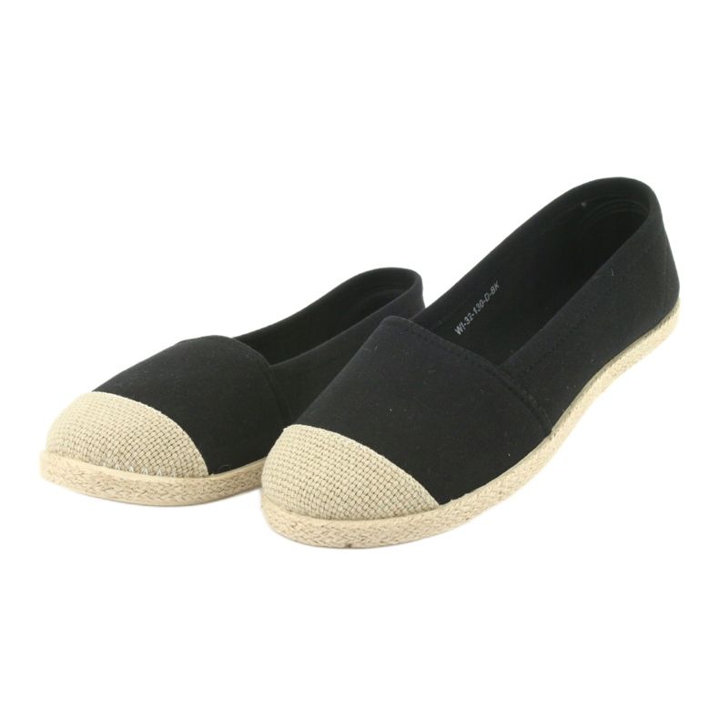 Wishot 32-130 Ballerinas Espadrilles schwarz 3