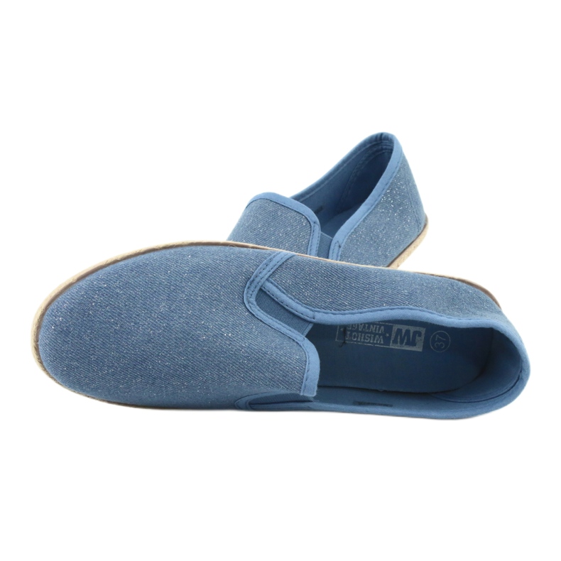 Wishot Damen-Espadrilles mit Glitzer 32-187 Blau 5