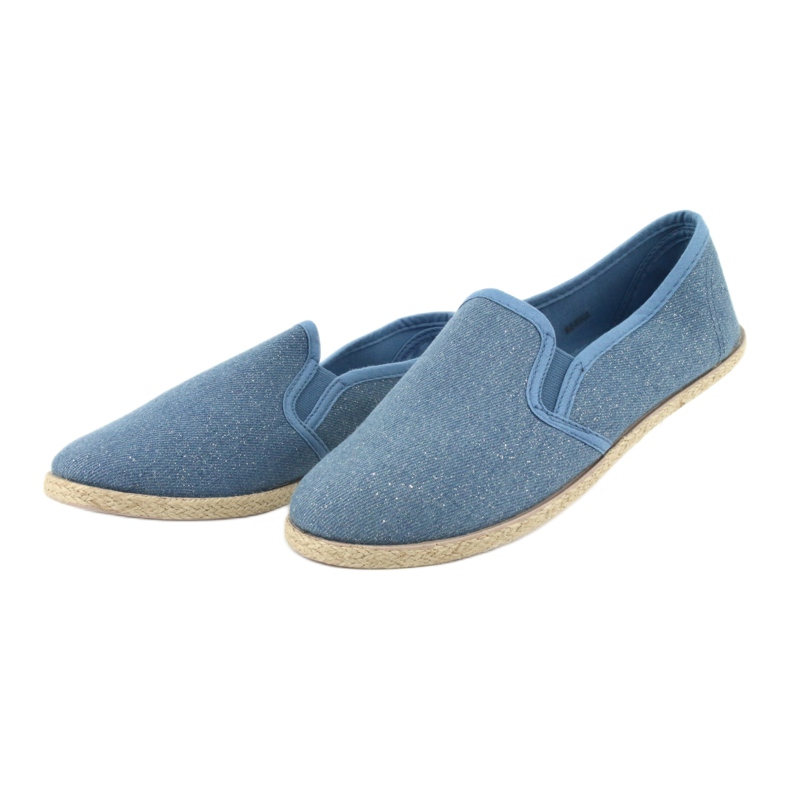 Wishot Damen-Espadrilles mit Glitzer 32-187 Blau 3