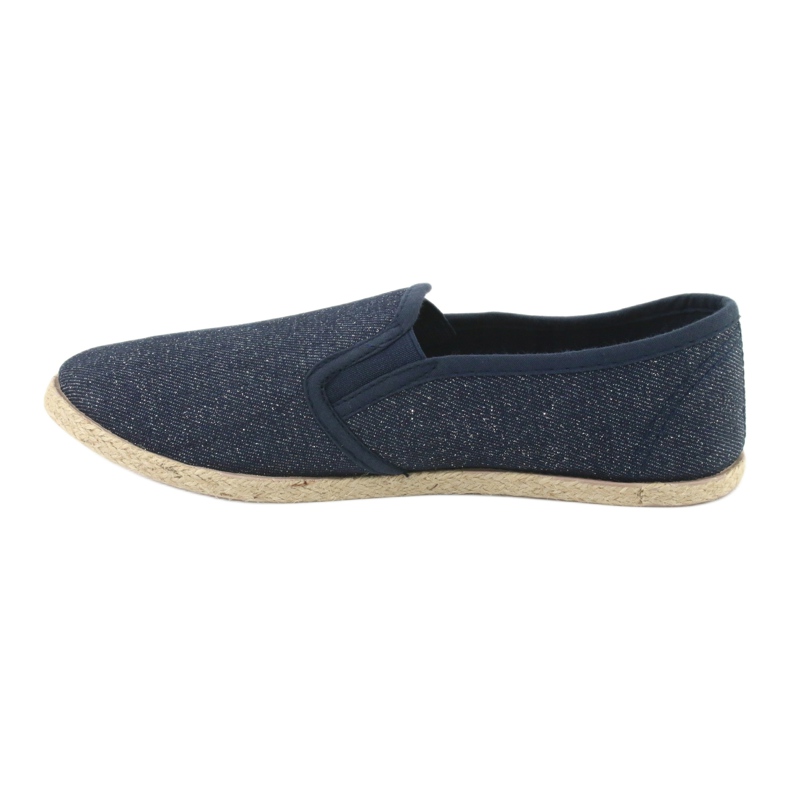 Wishot Damen-Espadrilles mit Glitzer 32-187 Marineblau 2