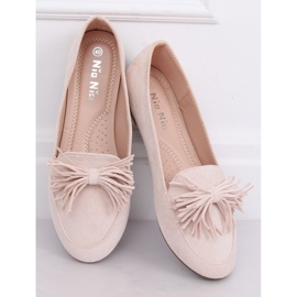 Damen Slipper beige und pink 99-72A Beige 2