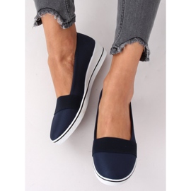 Marineblaue Ballerinas S81B001 Blau 1