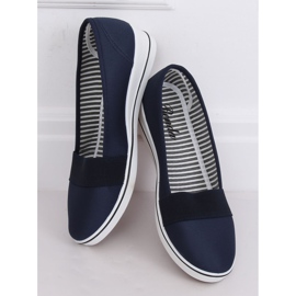 Marineblaue Ballerinas S81B001 Blau 2