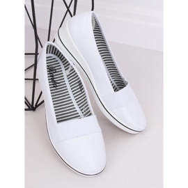 Weiße Keilballerinas S81B001 Weiß 2