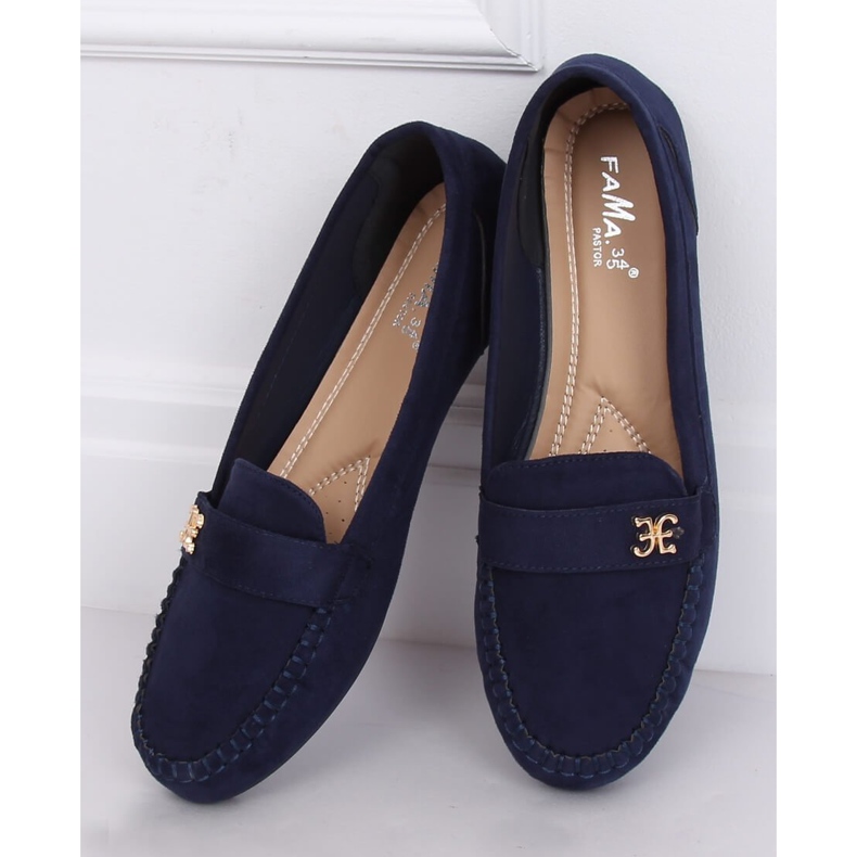 Marineblaue Damen-Loafer B2020 DK.BLUE navy blau 1