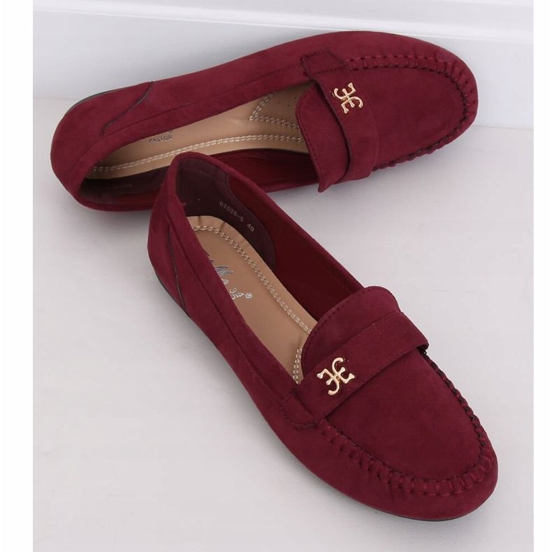 Burgunder-Loafer für Damen B2020 Wine rot 1