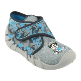 Befado Kinderschuhe 523P014 blau grau mehrfarbig 1
