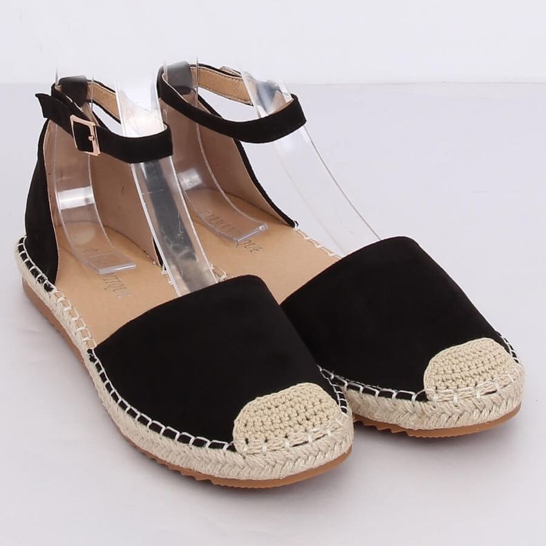 Schwarze Damen Espadrilles YSD810 Schwarz 1