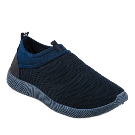 Marineblaue Herren Sportschuhe Y203-3 1