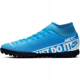 Nike Mercurial Superfly 7 Club M Tf AT7980 414 Fußballschuhe mehrfarbig blau 2