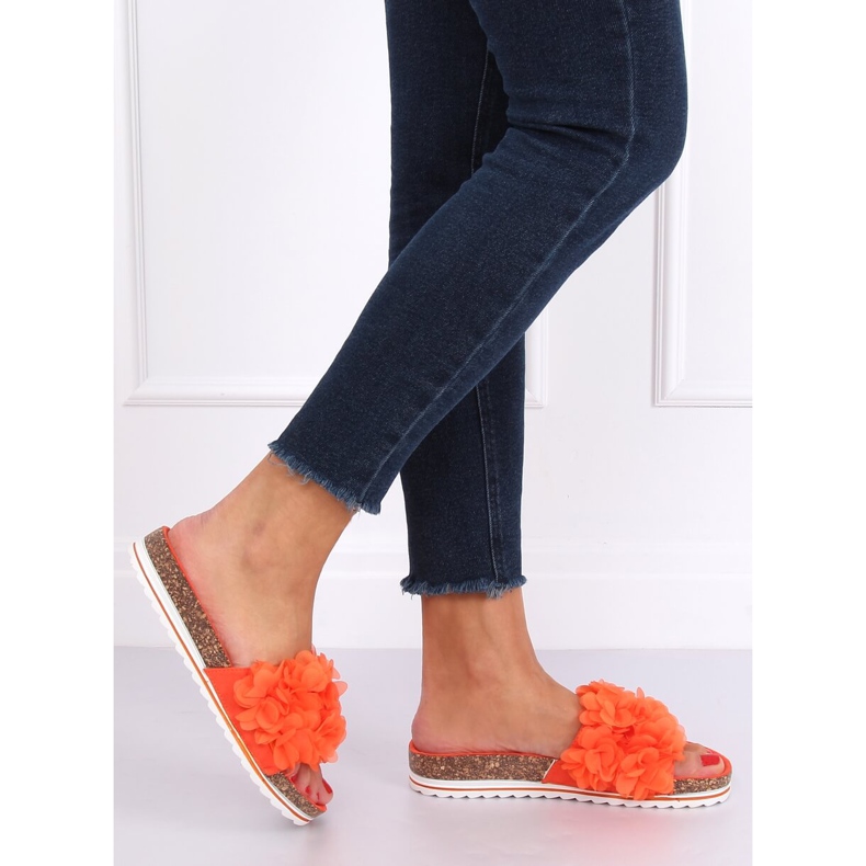 Flower Power orange BG47P Orange Hausschuhe 1