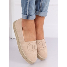 Beige Espadrilles für Damen T341P Beige 1