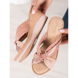 VINCEZA Keilsandalen rosa 1