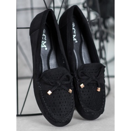 Cm Paris Slipper mit Schleife schwarz 1