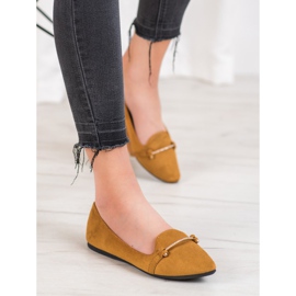 SHELOVET Ballerina in Spitz braun 1