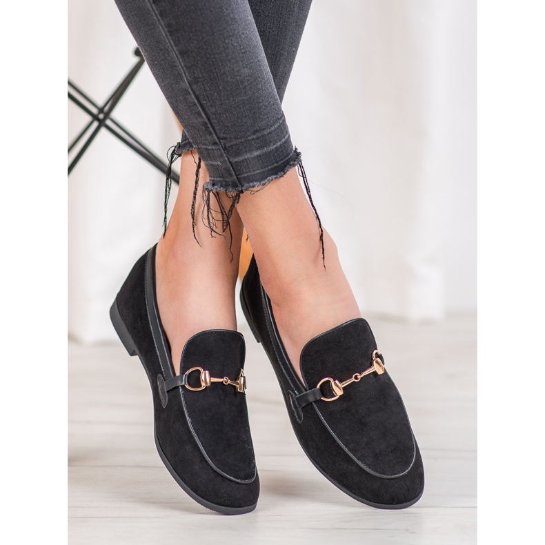 Fama Schwarze Loafer 1