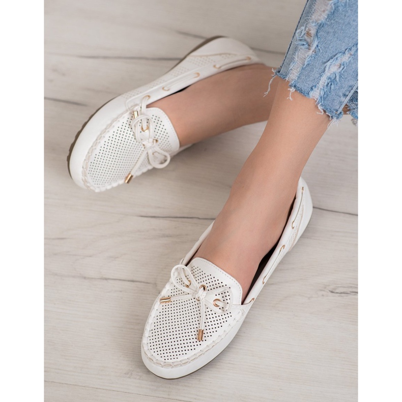 Diamantique Loafer aus Öko-Leder weiß 1